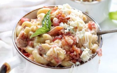 Blue Cheese Mac and Cheese with Bacon