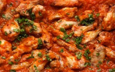 Chicken Wings with Tomato, Ginger & Sweet Onion Chutney