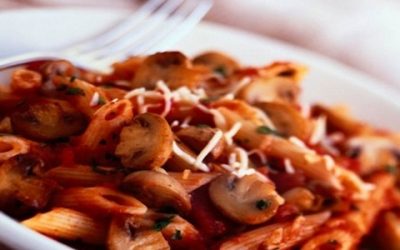 Penne with Mushroom Puttaness
