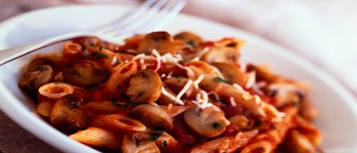 Penne with Mushroom Puttaness