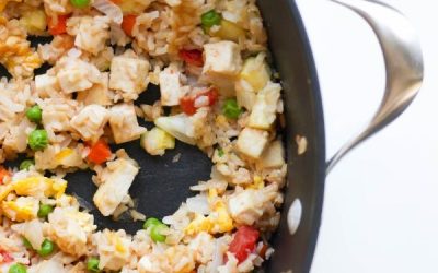 Veggie Fried Rice with Tofu | High Protein Vegetarian Fried Rice