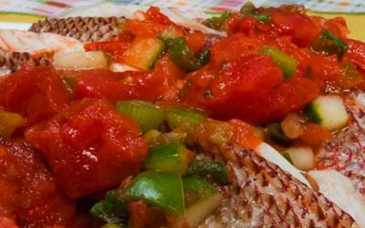 Grilled Fish with Gazpacho Salsa