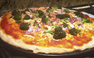 A Hand Crafted Veggie Pizza