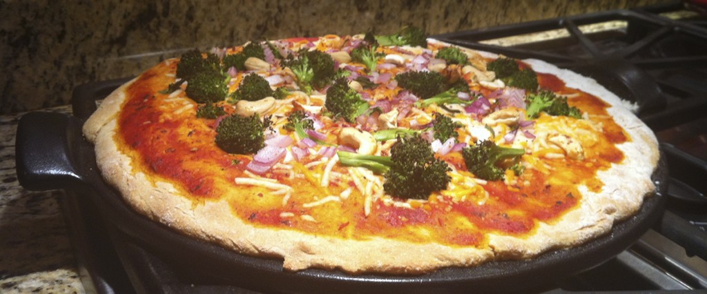 A Hand Crafted Veggie Pizza