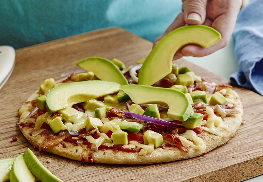 Grilled All-American Avocado Pizza