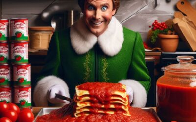 Buddy the Elf Makes Lasagna